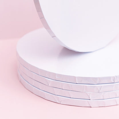 White Gloss Cake Drums – 12mm Thick (Pack of 5)