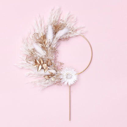 Dried Flower Ring (10cm) (Gold)