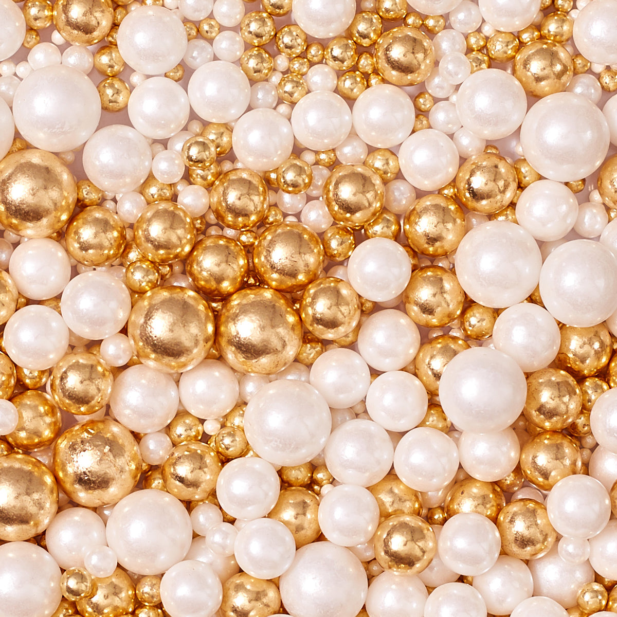Magical Sprinkle Mixes - 100g  (Gold Gold & White Pearl Mix)