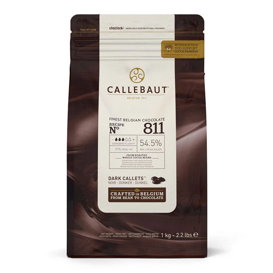 Callebaut Dark 811 - Chocolate Callets (53.1% Cocoa)