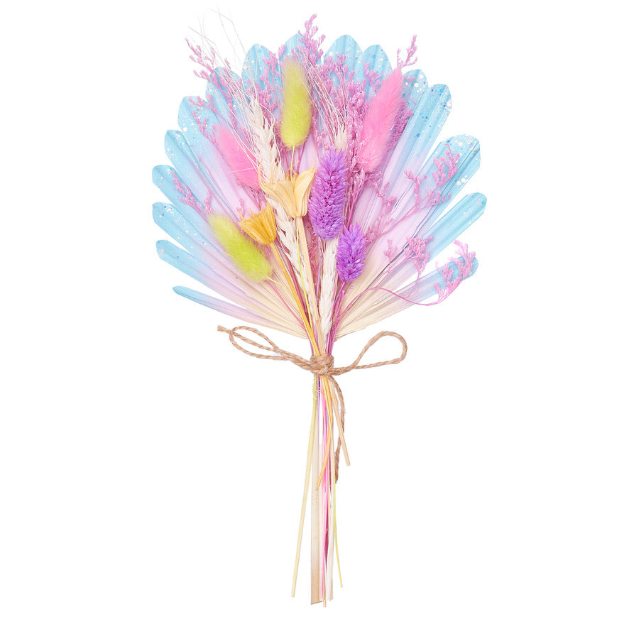 Dried Shell Palm Bouquet (Rainbow Sherbet)