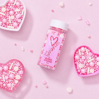 Magical Sprinkle Mixes - 100g (Pink Hearts & Flowers Mix)