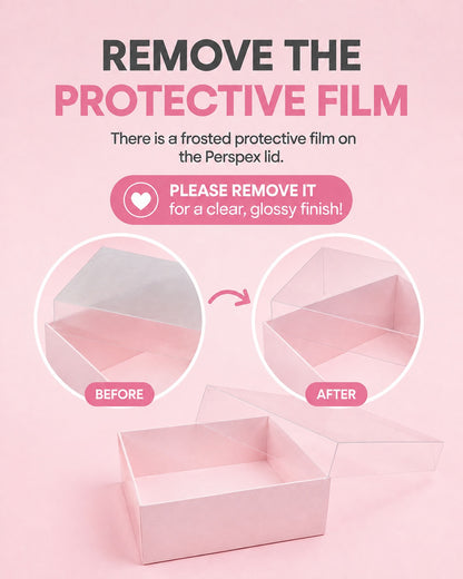 The Baked Studio – Deluxe Treat & Cookie Boxes with Clear Lid - Kraft (Pack of 5)