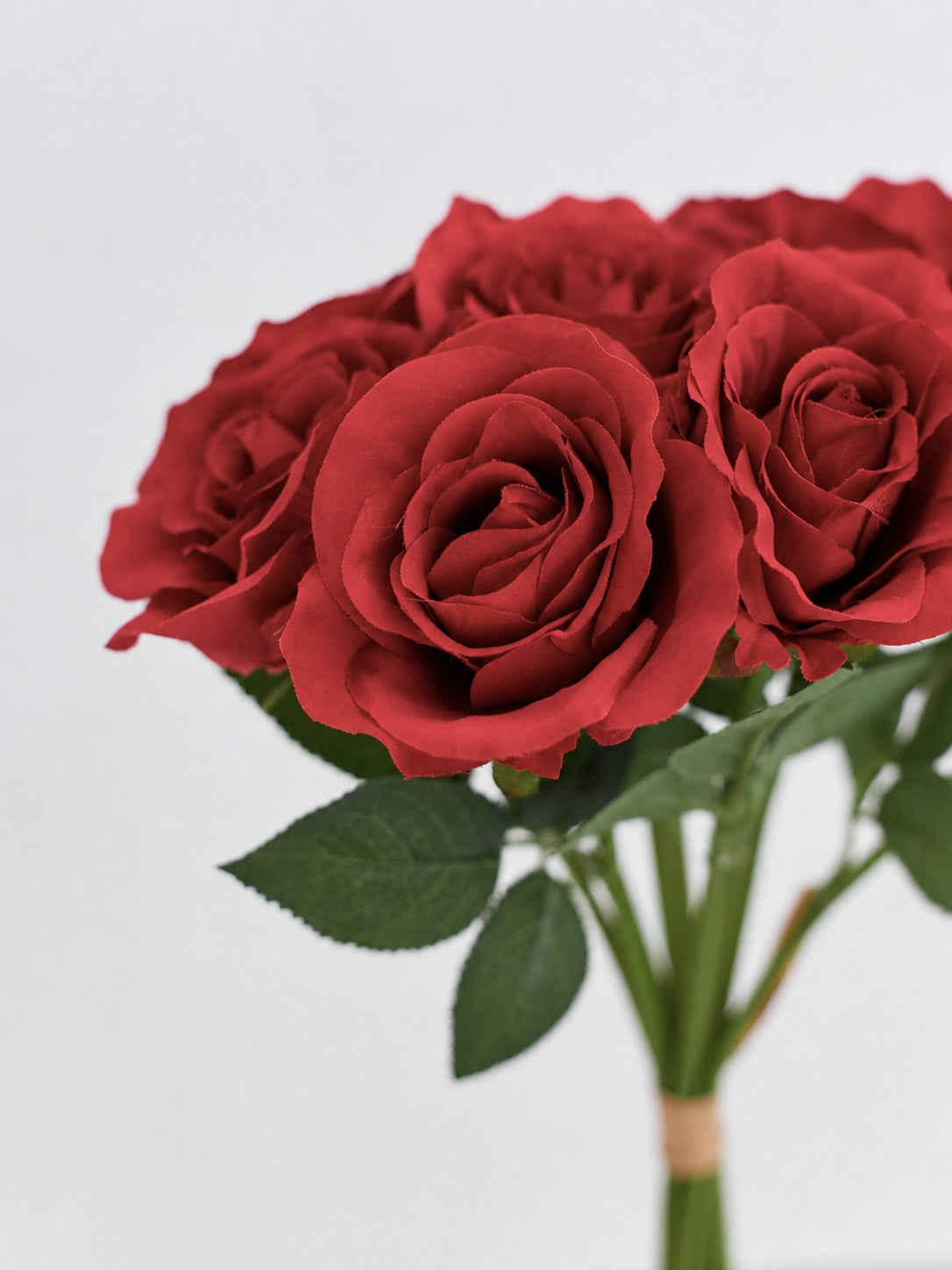 Artificial Silk Classic Rose Bouquet (Red)