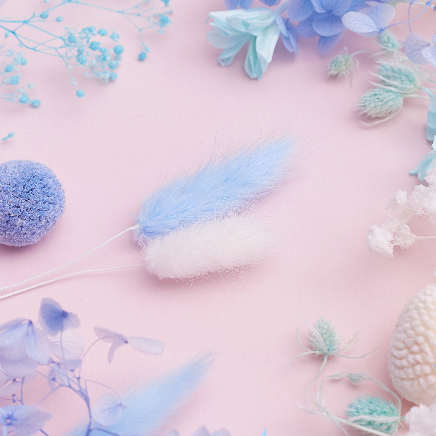 Deluxe Dried Flower Box (Blue & White)