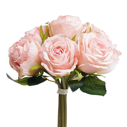 Dried Touch 7-Piece Rose Stem Bouquet – Dusty Pale Pink