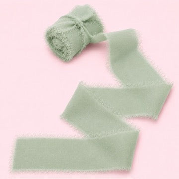 Chiffon Ribbon 40mm x 9m (Sage Green)