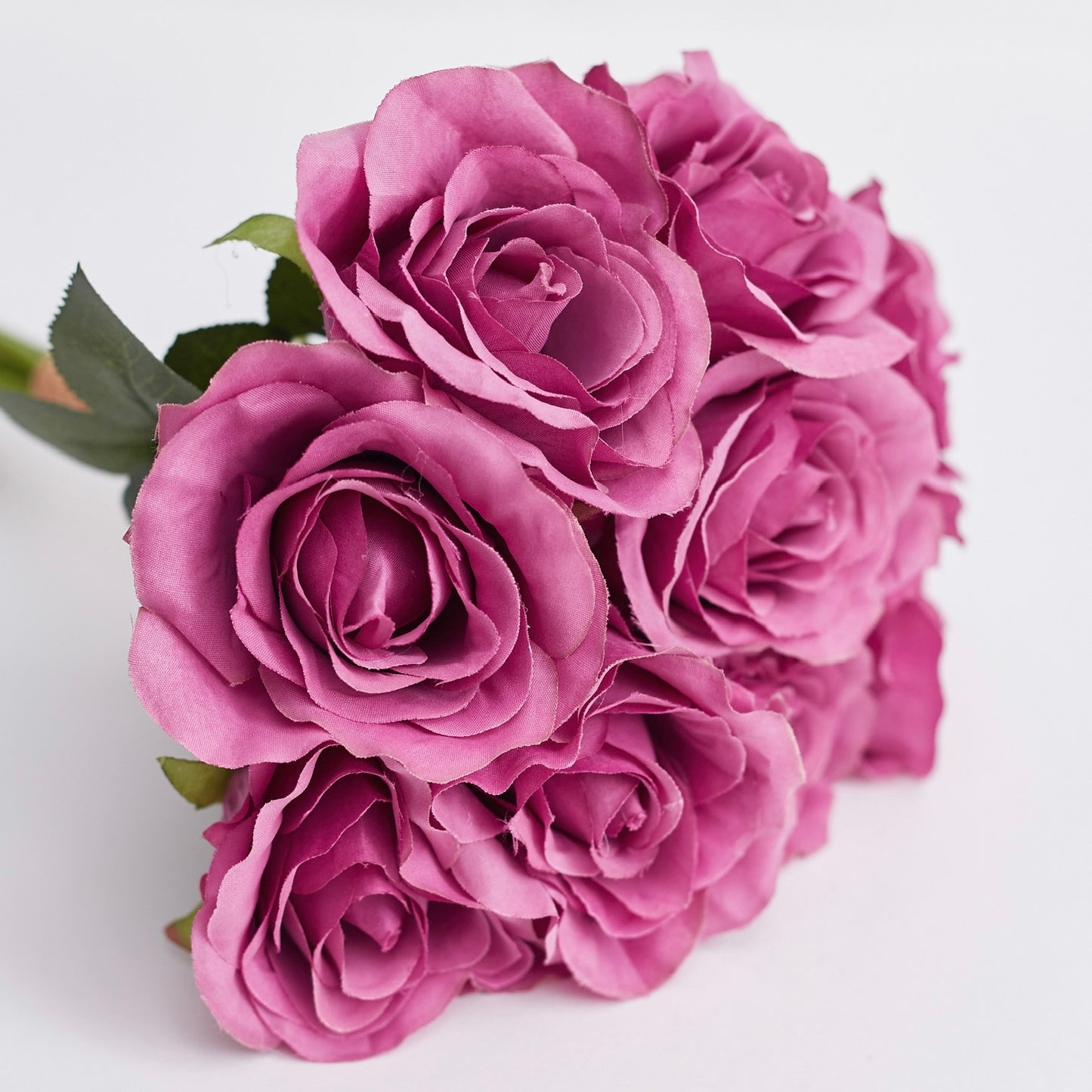 Artificial Silk Classic Rose Bouquet (Lilac Rose)