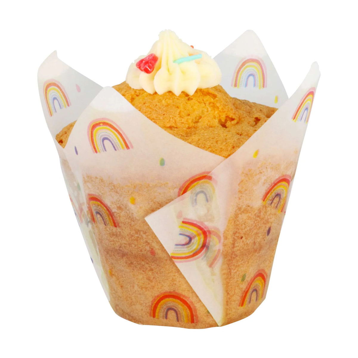 Tulip Cupcake Liners – 24 Pack (Rainbows)