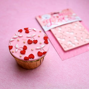 OUTboss Love Texture Tile - Heart Cherries - Regular Size