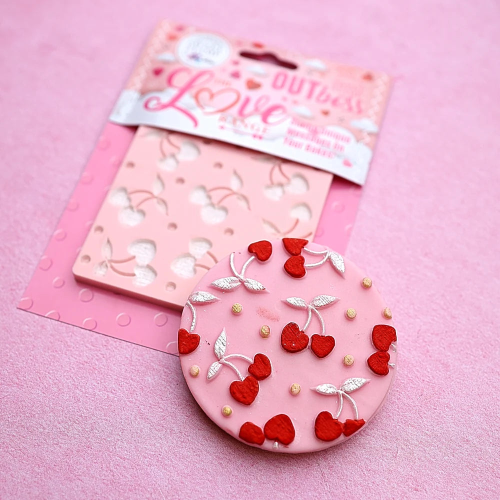 OUTboss Love Texture Tile - Heart Cherries - Regular Size