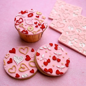 OUTboss Love Texture Tile - Random Hearts - Regular Size