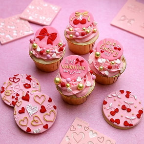 OUTboss Love Texture Tile - Random Hearts - Regular Size