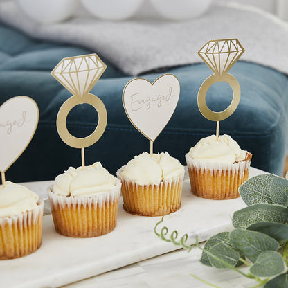 Engaged Food Picks - Pack of 12