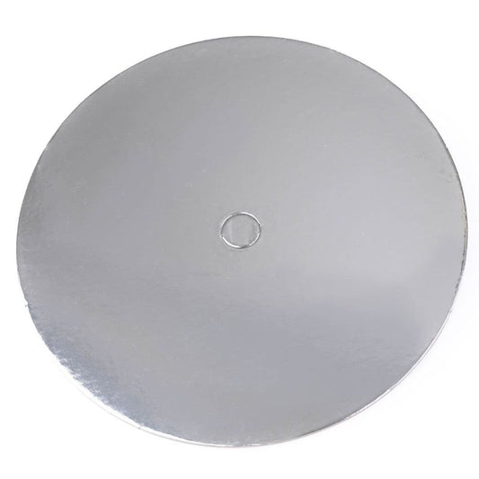 Silver Round Perforated Cake Board (Pack of 10)
