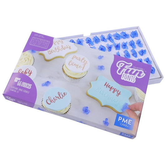 PME Fun Fonts Embossing Collection - For Cupcake & Cookies