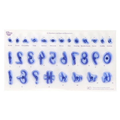 PME Fun Fonts Embossing Collection - Numerals & Special Characters
