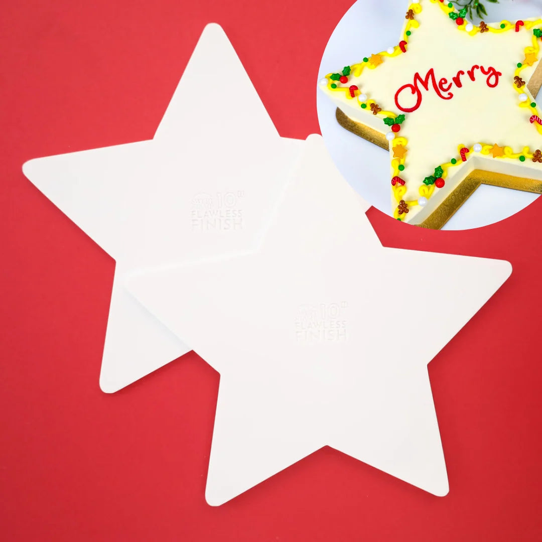 Star Flawless Finish - Buttercream & Ganache Plates 10"