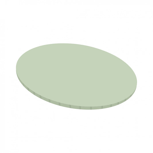 5mm Round Matte Masonite Board - Sage Green